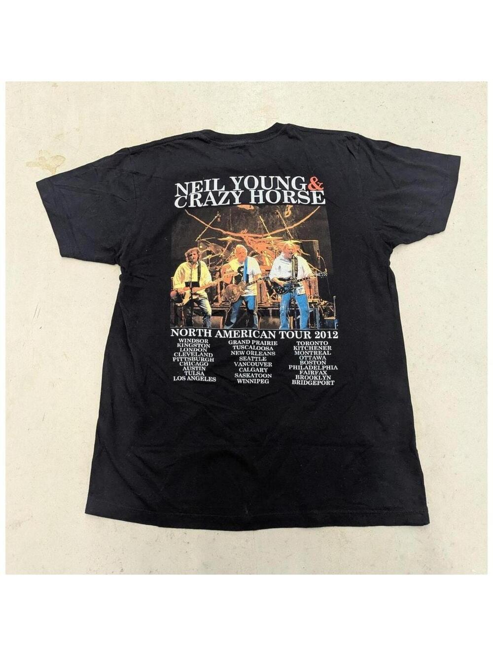 2012 Neil Young & Crazy Horse parking lot t-shirt